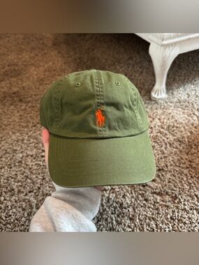 Polo Ralph Lauren Olive Green & Orange Hat
